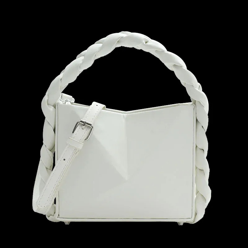 Unique Handbags Women: Square PU Leather Shoulder Bag - Solid Color, Versatile Designer Style Tote For Fashion New Free Delivery Designer Bag