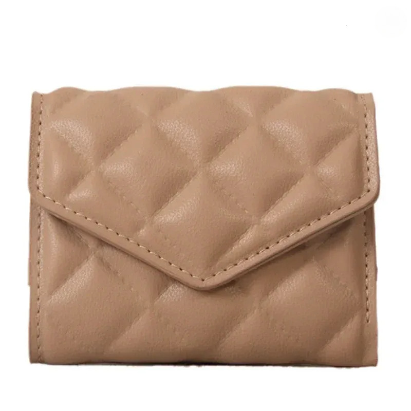 Holder Purse, Large Capacity Wallet With Card Slots, Portable Fashion Rhombus PU Leather Purse For Women, Short Style New Free Delivery Designer Bag
