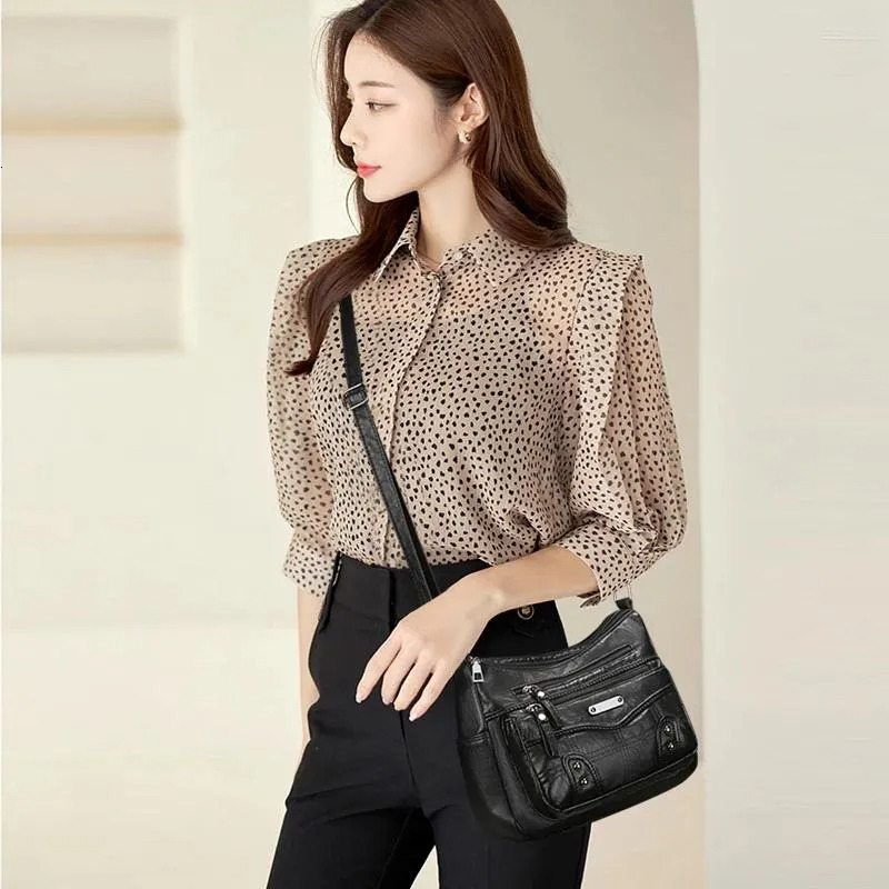 Designer Shoulder Handbags Large Capacity: Soft Leather Crossbody Bag, Women's Handbag In Classic Black, Ideal For Everyday Use New Free Delivery