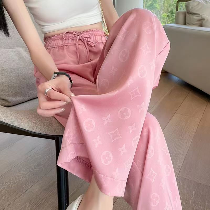 Women's Pants Capris Designer Womens Pants Fashionable High Waisted Double Pocket Slimming Casual Pants With Stylish Letter Pants Asian Sizes