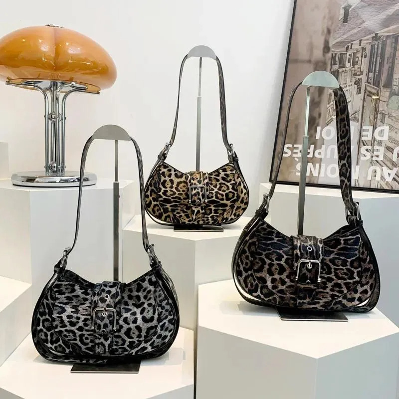 Shoulder Bag For Women: Retro Half-moon PU Leather Crossbody Handbag New Free Delivery Designer Bag