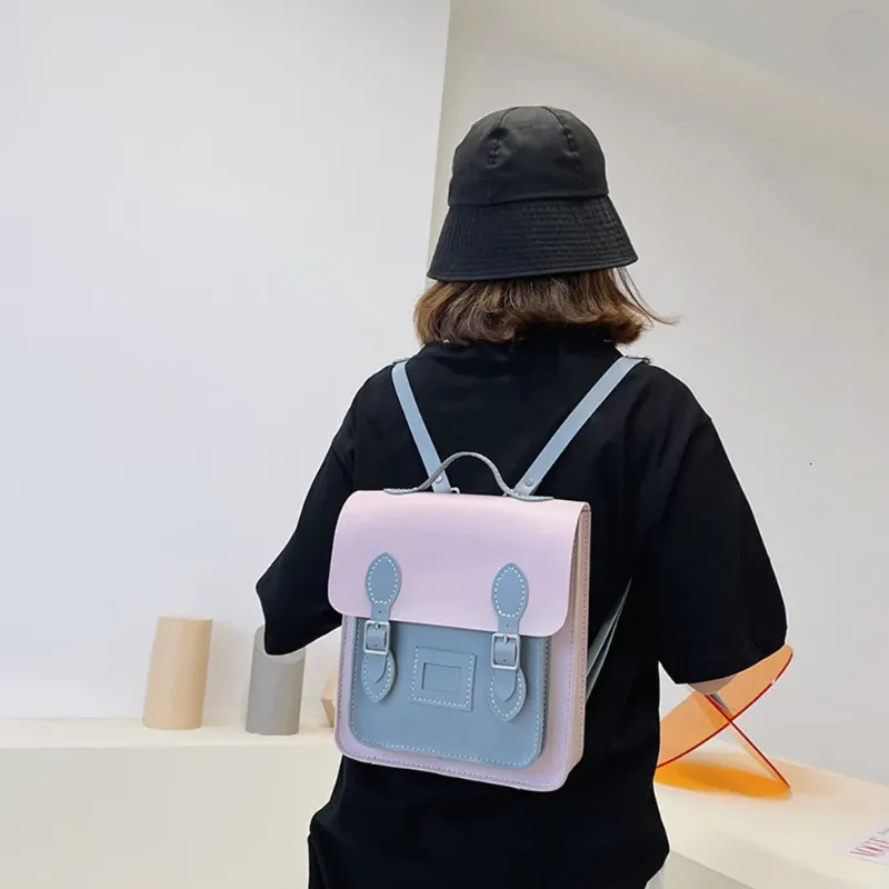 Women's Handmade PU Leather Shoulder Crossbody Bag Hit Color Designer Satchel New Free Delivery Designer Bag