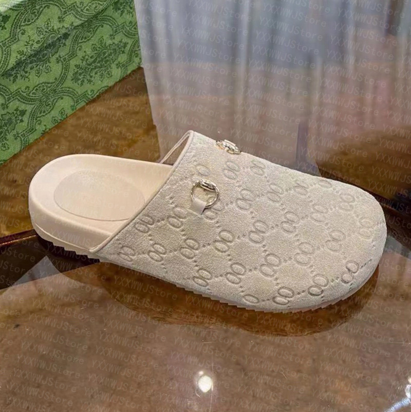 Designer Clog Sandal Suede Mule Flats Clogs Slide Leather Fur Platform Slipper House Wool Men Women Size 35-46