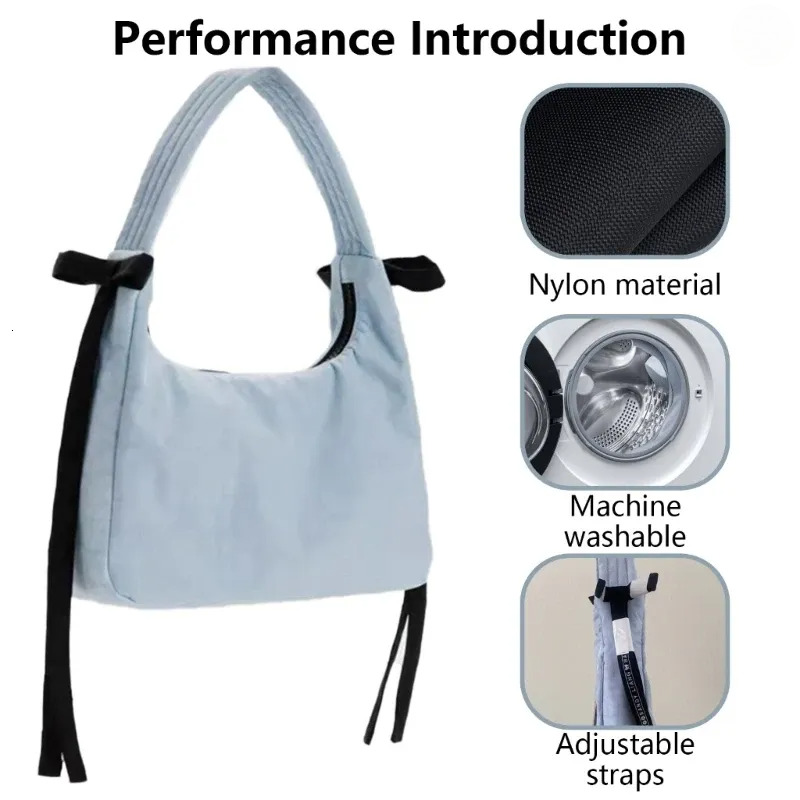 Free Shipping Totes Korean Handbag With Zipper Casual Nylon Bag Shopping For Women Girls Designer Bag Luxury Bag Tote Bag