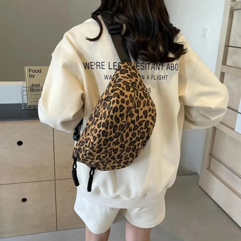 Women's Canvas Handbags: Leopard Print Crossbody Bag, Big Shoulder Handbags, Large Capacity Sling Bag For Everyday Trend New Free Delivery Design
