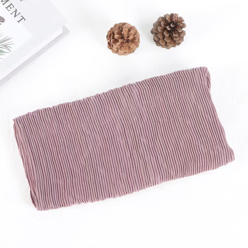 T679 new wrinkled composite silk scarf autumn and summer ladies gold sprinkled pleated headscarf