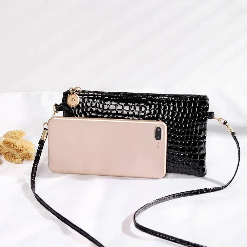 Backpack Purses, Stylish PU Fashion Shoulder Lightweight Small Messenger Bag, Designer Crocodile Pattern Coin Purse Black Mini Tote New Free Delivery 