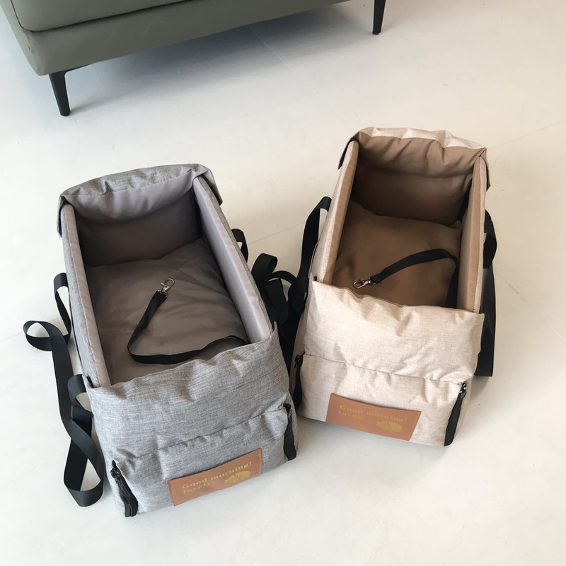 Travel dogBag Portable Pet Cat Seat Elevated Car Seat For Dog Armrest for Small Dog Cat Waterproof Dog Carrier Safety Travel Bag