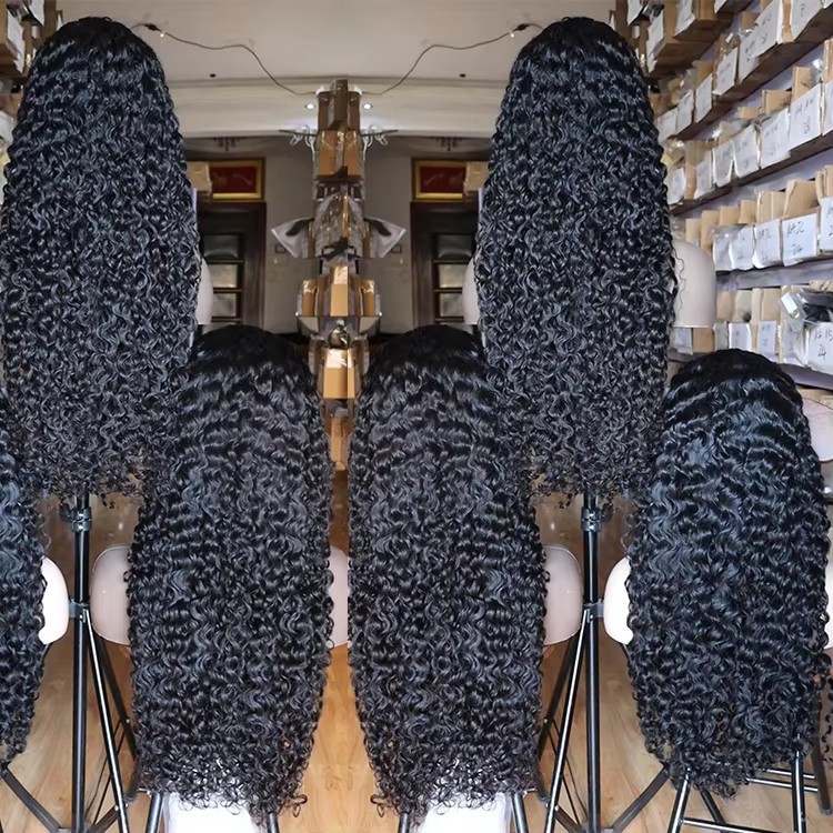 Burmese Curly 13X4 Lace Front Wig Hair Products Free Part 10-30inch 100% Human Hair Natural Color