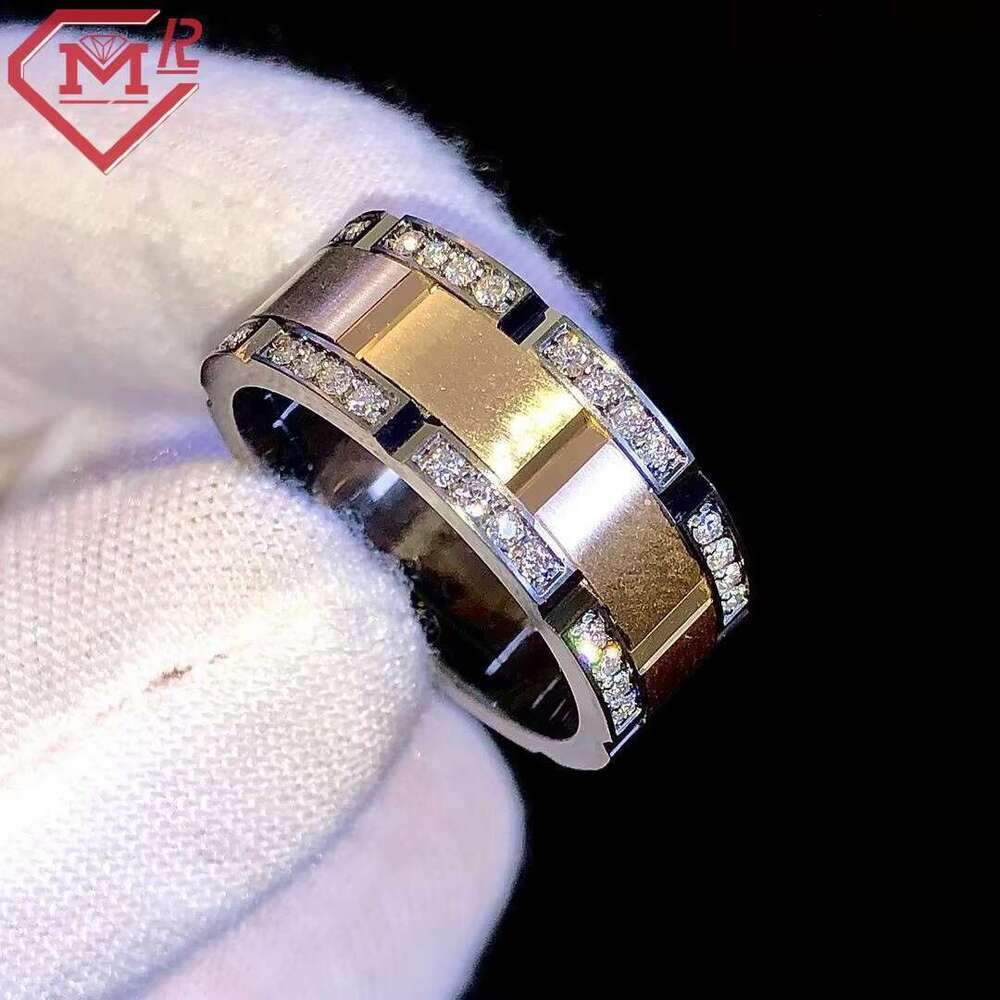 Fashionable Hiphop jewelry, silica ring, pure silver frosted design, chilled round cut men's ring