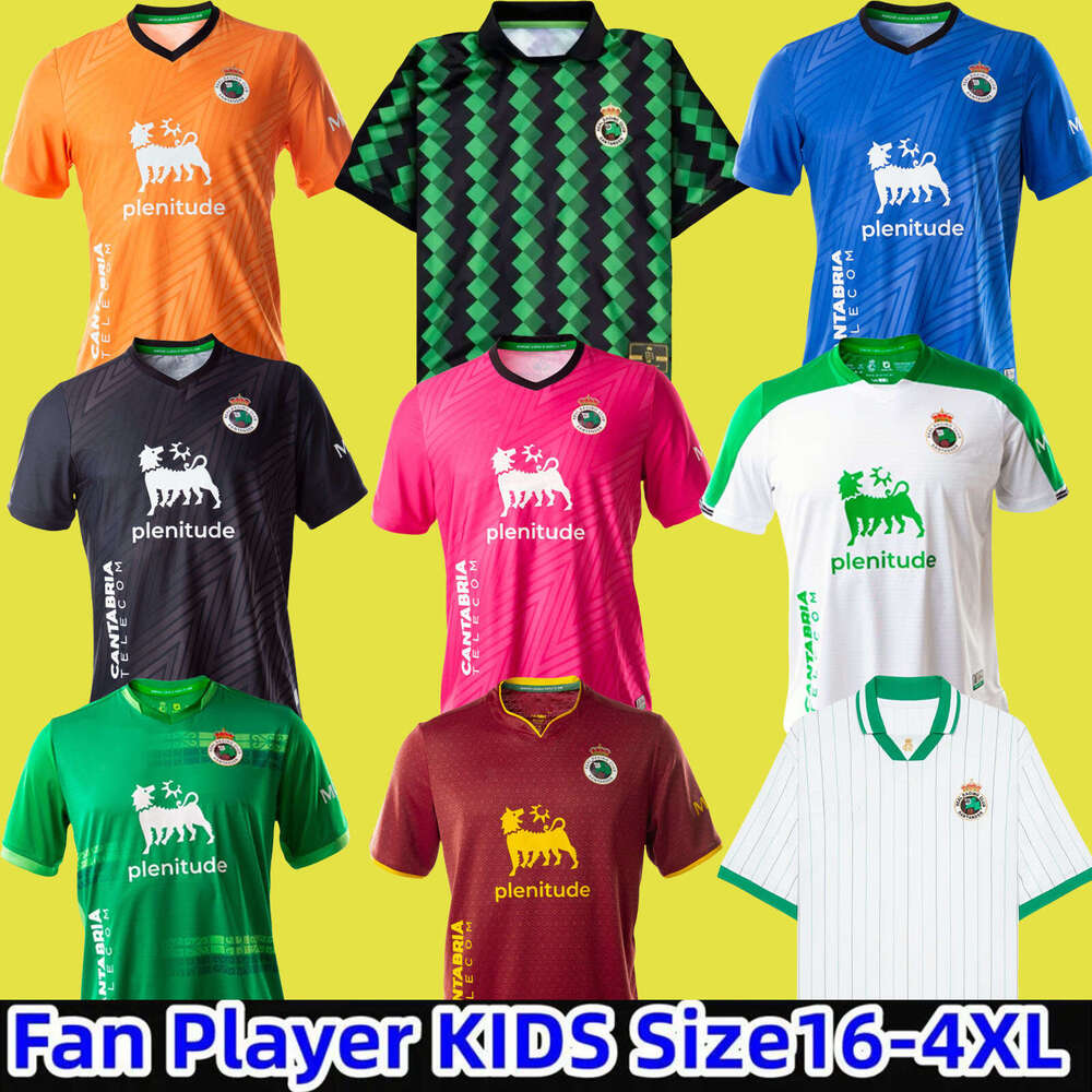 24 25 Racing de Santander 112th Soccer Jerseys ANDRES ARANA 2024 2025 VICENTE SULEIMAN RODRIGUEZ KARRIKABURU LAGO ALDASORO MICHELIN Men Uniforms Football Shirts