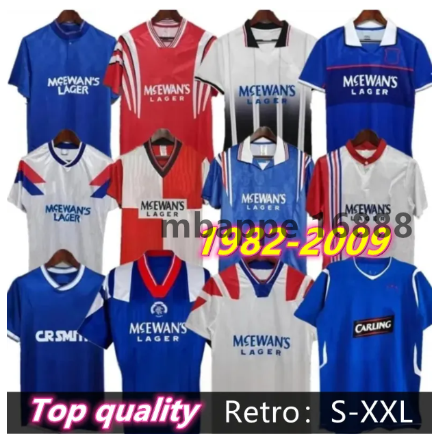 Retro Glasgow RaNgErsS FC 150th Anniversary Soccer Jerseys Football Shirt GASCOIGNE 02 03 08 09 82 83 84 87 88 90 92 93 94 96 GERRARD GASCOIGNE LAUDRUP gerrard MCCOIST