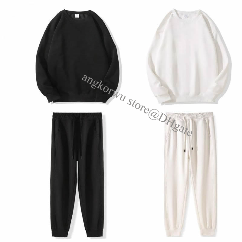 Yoga Set Laidback Designer Sweatshirts Jogger Sweatpants Sport Crew Neck Pullover Lantern Pants with Drawcords Unisex Studio-to-streetwear Weekend Outdoor