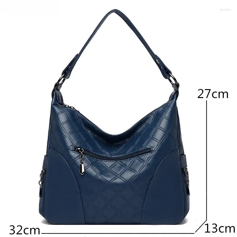 Free Shipping Evening Bags Soft Leather Handbags Women 2024 Designer Ladies Shoulder Hand Bag For Large Casual Tote Sac