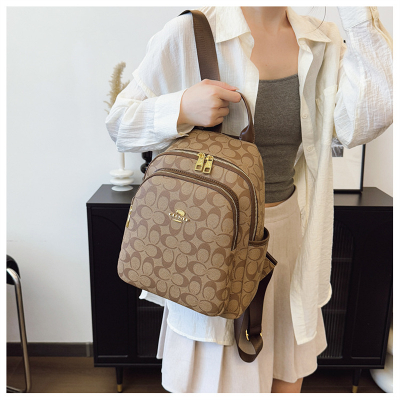 free shipping hot bags for ladies 2025 new high end European and American fashion backpack casual large capacity travel backpack