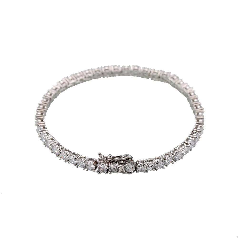 Lateefah OEM Iced Hip Hop Jewelry 3mm High Quality Men's Silica Tennis Chain