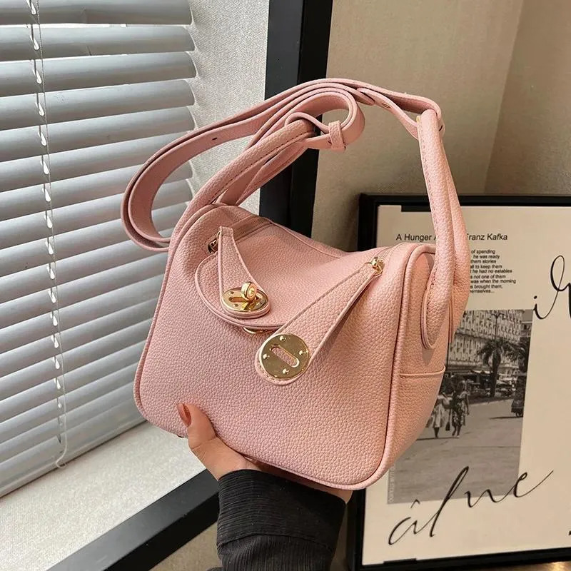 Bucket Shoulder Handbags: Solid Color Drawstring Crossbody Bag, Lightweight Hand-held Purse For Women New Free Delivery Designer Bag