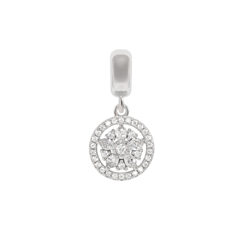 Lucky Four-Leaf Clover Necklace | Rose Gold Diamond-Encrusted Camellia Flower Pendant | Simple Korean Style