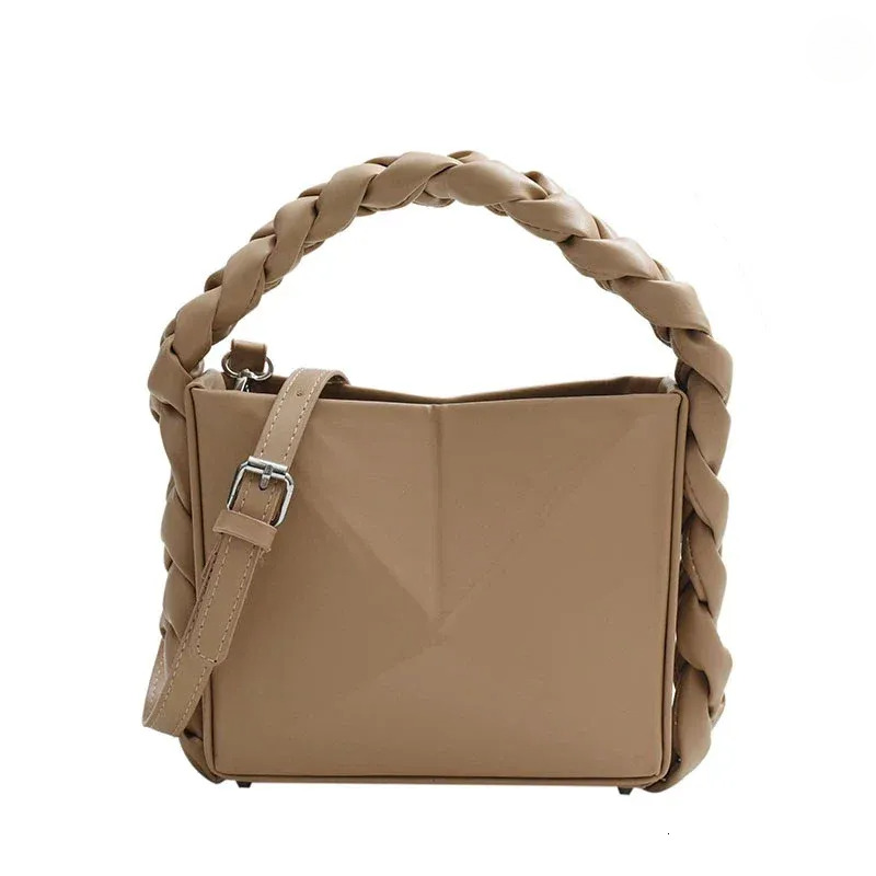 Unique Handbags Women: Square PU Leather Shoulder Bag - Solid Color, Versatile Designer Style Tote For Fashion New Free Delivery Designer Bag