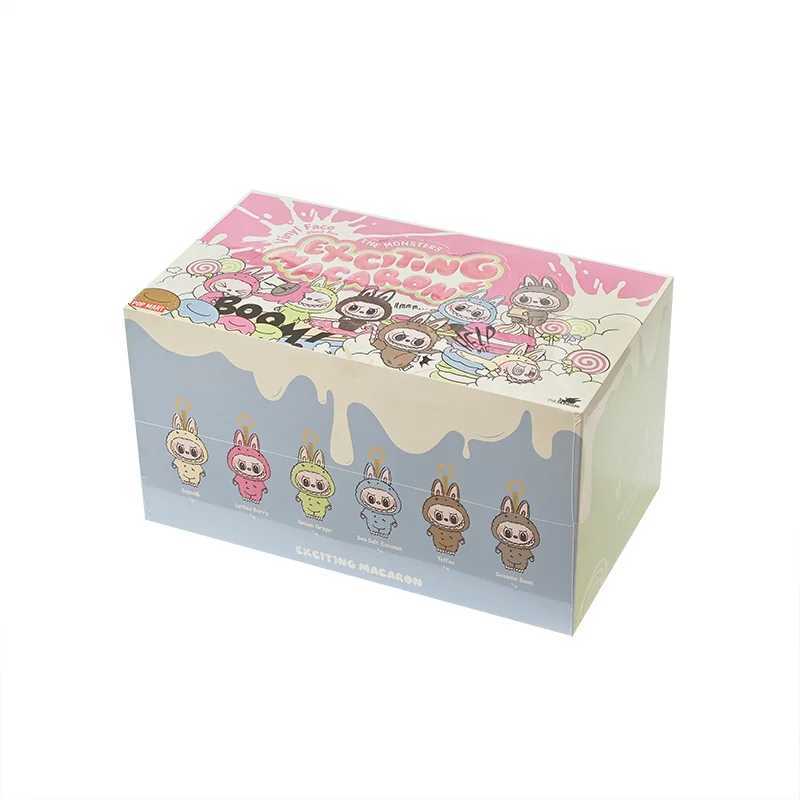 Original Labubu Heartbeat Macaron Face V1 Series Blind Box Pop Cute Mart Figure Model Mystery Box Collection Toy Birthday GiftT250510