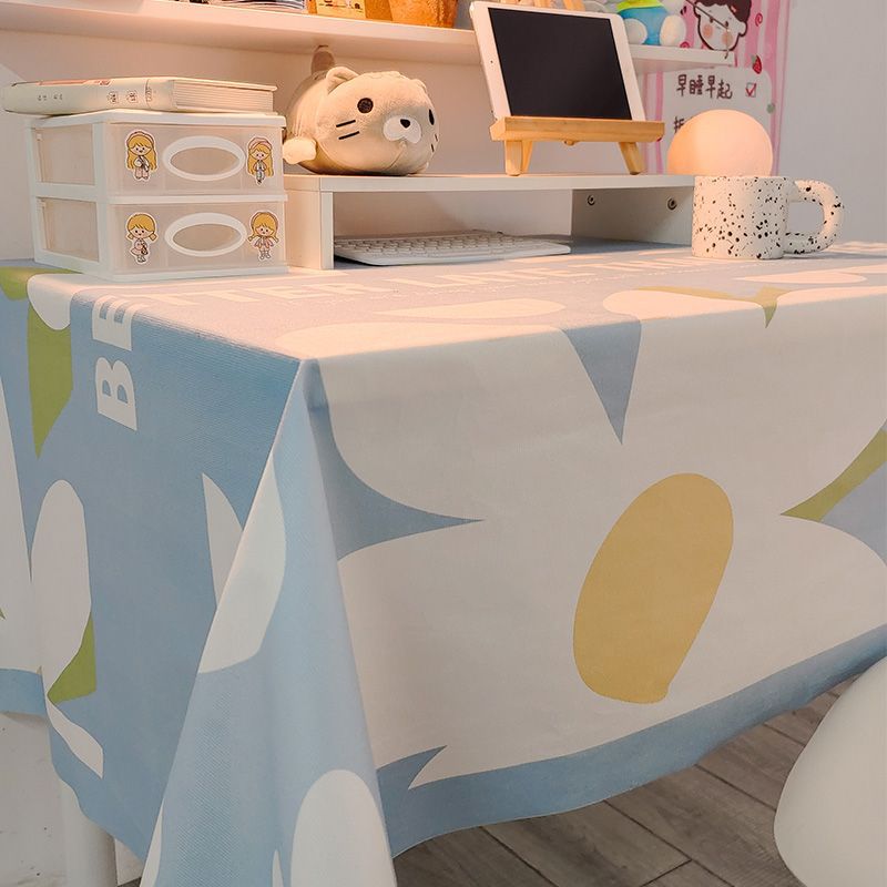 B417 Nordic style tablecloth net red plaid tablecloth student dormitory desk cloth atmosphere tablecloth coffee table decoration cloth ins