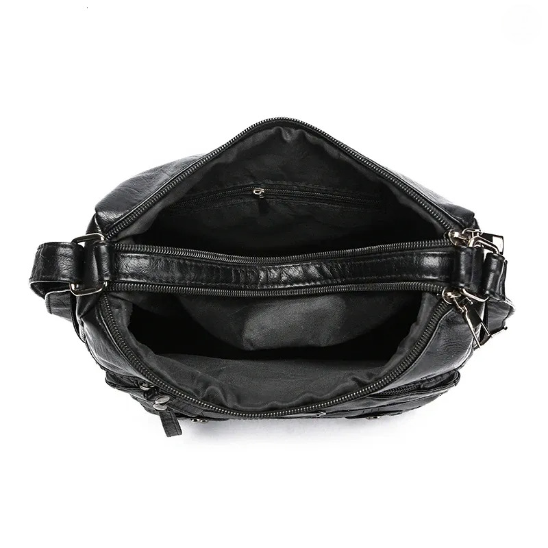 Designer Shoulder Handbags Large Capacity: Soft Leather Crossbody Bag, Women's Handbag In Classic Black, Ideal For Everyday Use New Free Delivery