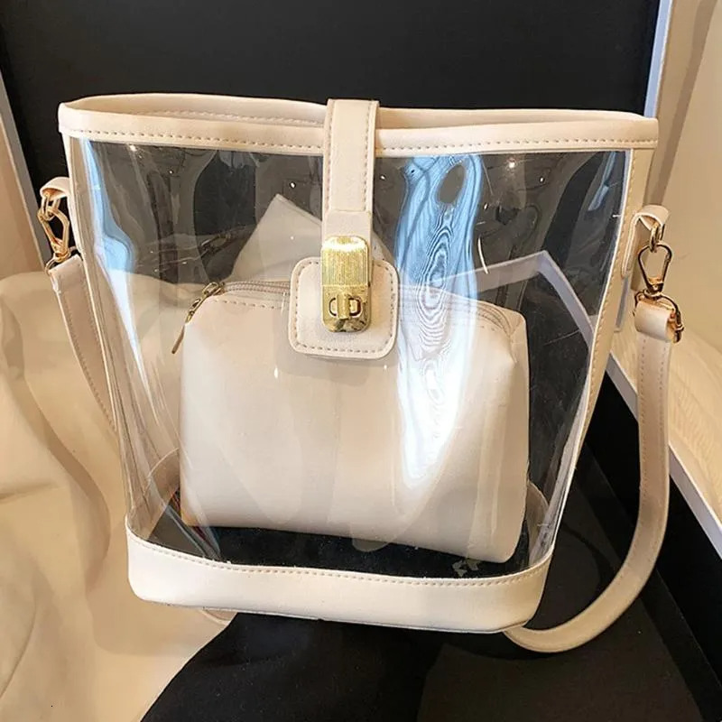 Transparent PVC Shoulder Bags For Women: Waterproof Clear Fashion Totes Crossbody New Free Delivery Designer Bag