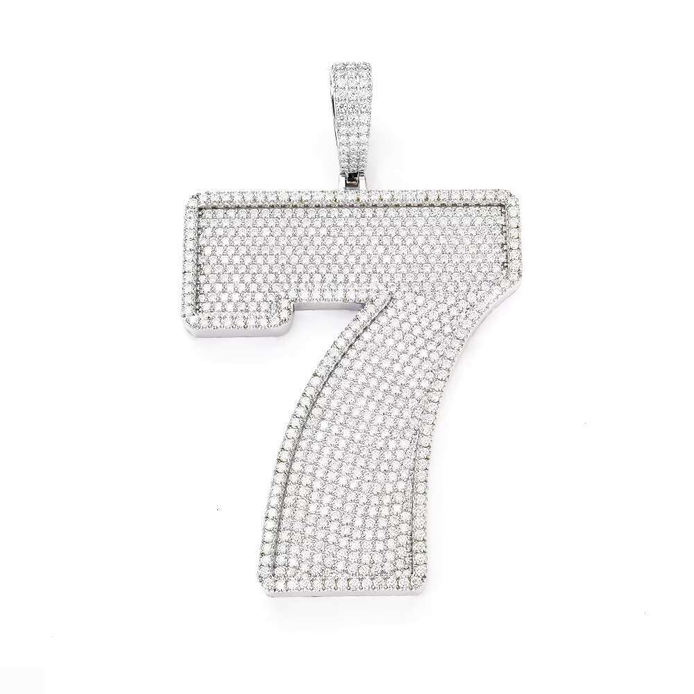 Sier jewelry hip-hop pendant made of frozen silica