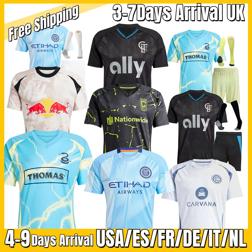 25 26 Charlottes Soccer Jerseys Philadelphiaes Union CHARLOTTE football jersey New York City FC RB Chicago Fire Columbus Crew Football Shirts WESTWOOD MORGAN Kids