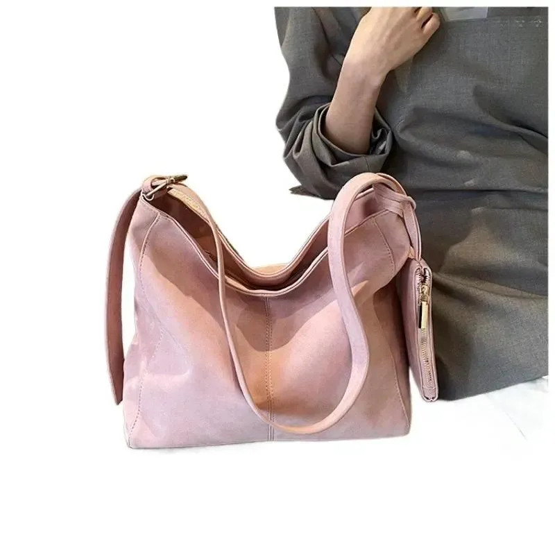 Zip Shoulder Bag - Solid Color Lightweight Tote With Secure Zipper Sewing Thread Accents, And Adjustable Crossbody Strap For Everyday New Free Deliver