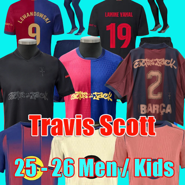 25 26 LAMINE YAMAL LEWANDOWSKI soccer jerseys men kids away black football shirts kit FERRAN GAVI F.DE JONG jersey 2025 Camiseta Edition sets barcalona Travis hoodie