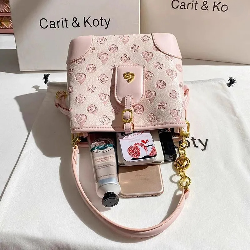 Drawstring Bucket Handbag for Women - Large Capacity Flower Print Shoulder Bag New Free Delivery Designer Bag