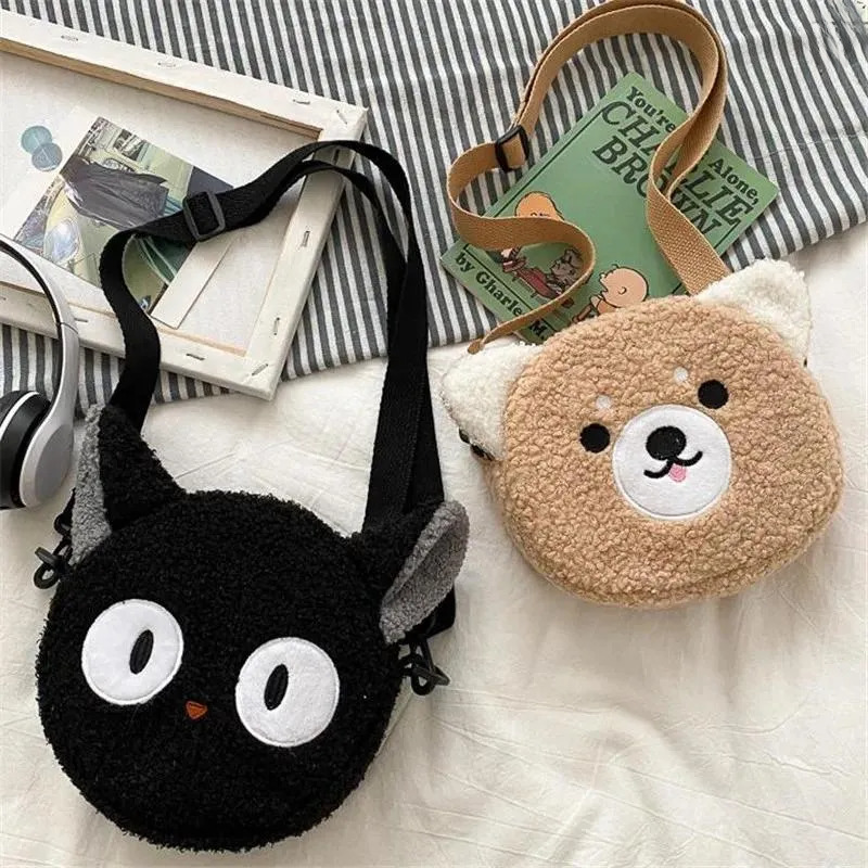 Free Shipping Totes Japanese Style Kawaii Bag Women Cartoon Plush Shoulder For 2024 Crossbody Small Phone&purse Bolsa Feminina Designer Bag Luxury Bag