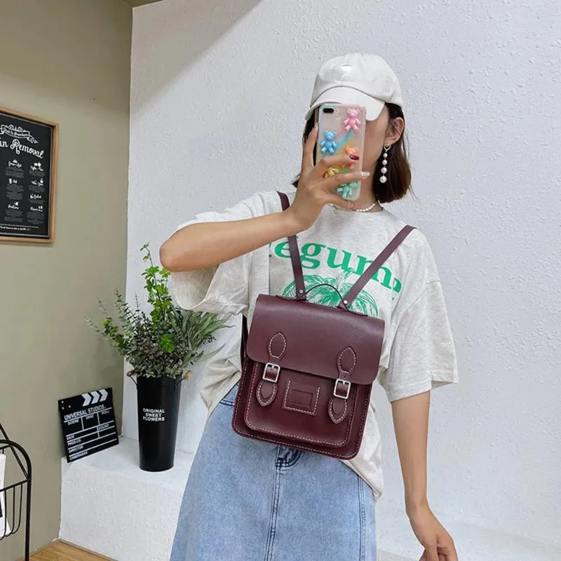 Women's Handmade PU Leather Shoulder Crossbody Bag Hit Color Designer Satchel New Free Delivery Designer Bag