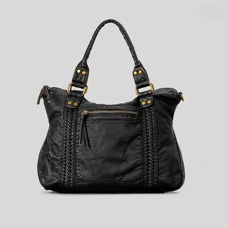 2025 Y2K Crossbody Bag: One-shoulder Drawstring Spicy Girl Vintage Washed Leather Motorcycle Handbag New Free Delivery Designer Bag