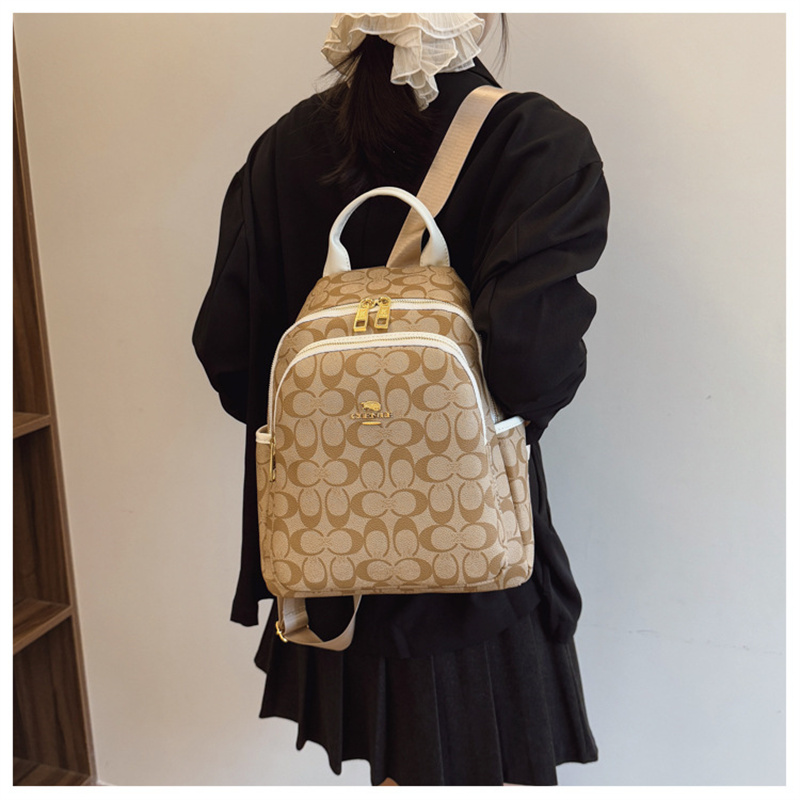 free shipping hot bags for ladies 2025 new high end European and American fashion backpack casual large capacity travel backpack