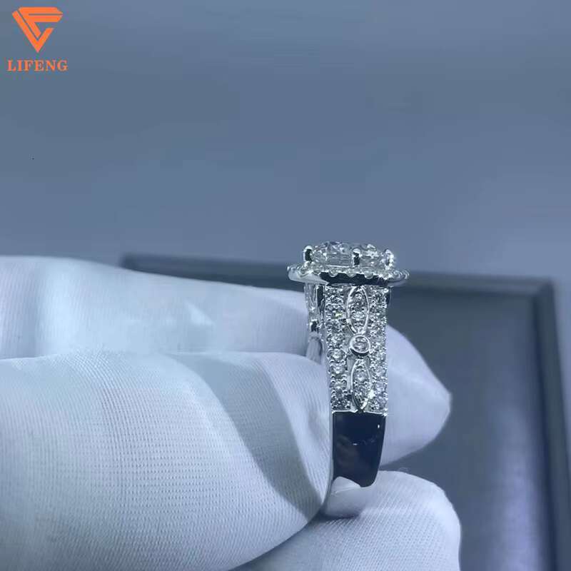 Lifeng Jewelry Silver Light Luxury Iced Classic Fashion VVS Men's Hip Hop Ring