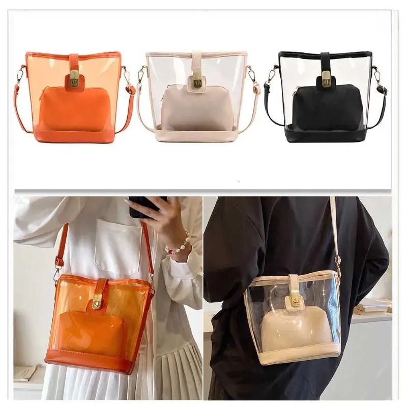 Transparent PVC Shoulder Bags For Women: Waterproof Clear Fashion Totes Crossbody New Free Delivery Designer Bag