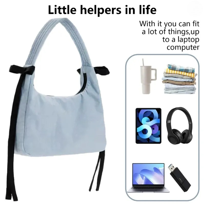 Free Shipping Totes Korean Handbag With Zipper Casual Nylon Bag Shopping For Women Girls Designer Bag Luxury Bag Tote Bag