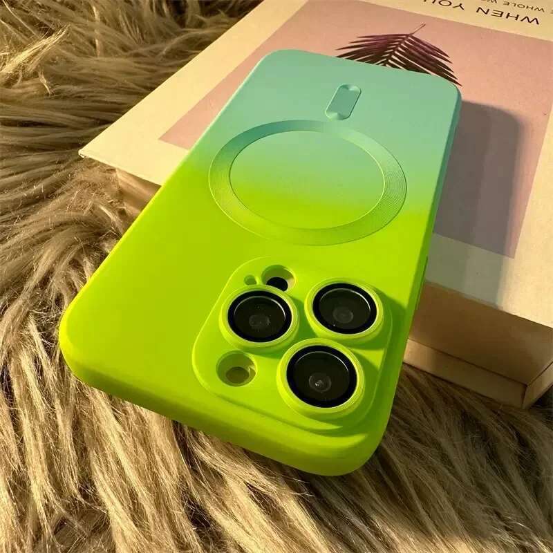 Comes With Lens Film Gradient Color Phone Case For Samsung Galaxy S25 Ultra S24 S23 S22 S21 Silicone Shockproof Back Cover