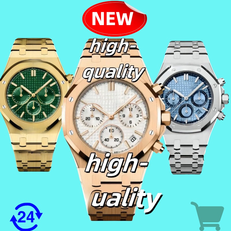 mens watch TOP Luxury Watch stopwatch fine steel automatic movement montre de luxe men full functional watches 42mm orologio di lusso Super luminous watch AAA box