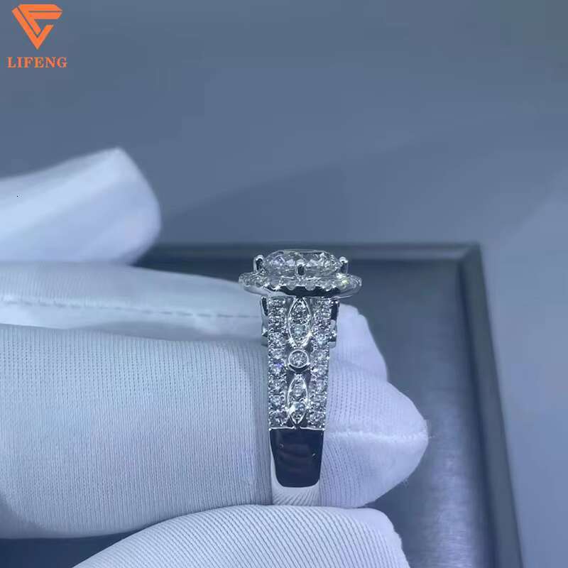 Lifeng Jewelry Silver Light Luxury Iced Classic Fashion VVS Men's Hip Hop Ring