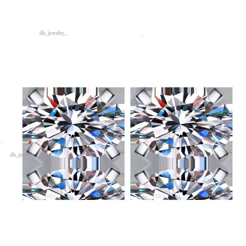 Fine Jewelry Women's Minimalist 0.5Ct/1Ct/2ct Oval Cut Dia S Sterling Sier VVs1 Moissanite Earrings