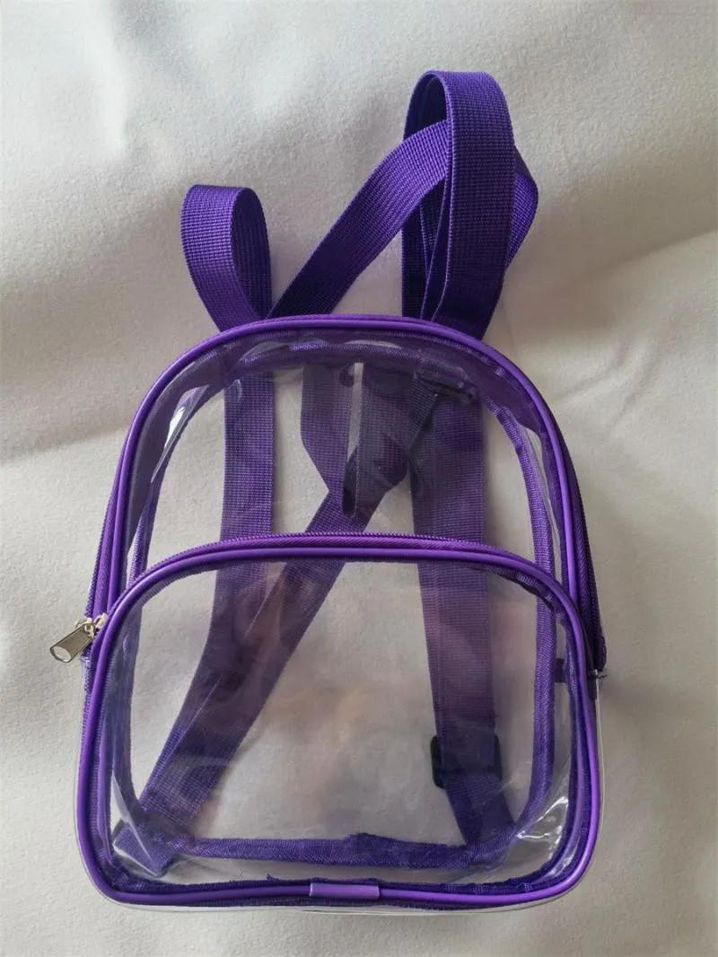 Clear Mini Backpack: Transparent PVC Lightweight Bag For Summer Beach, Travel, And School New Free Delivery Designer Bag