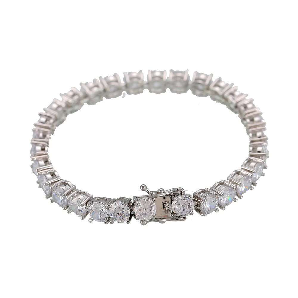 Lateefah OEM Iced Hip Hop Jewelry 3mm High Quality Men's Silica Tennis Chain
