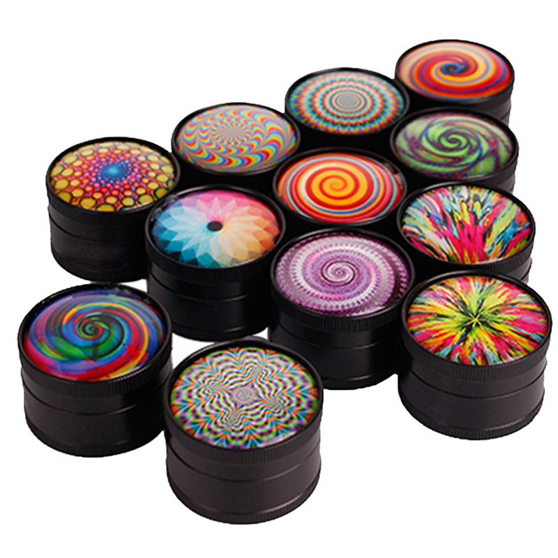 3D Metal Amsterdam Herb Grinder Smoking Accessories 3 Layers Tobacco Grinders Magentic Design With Scraper 30*25MM
