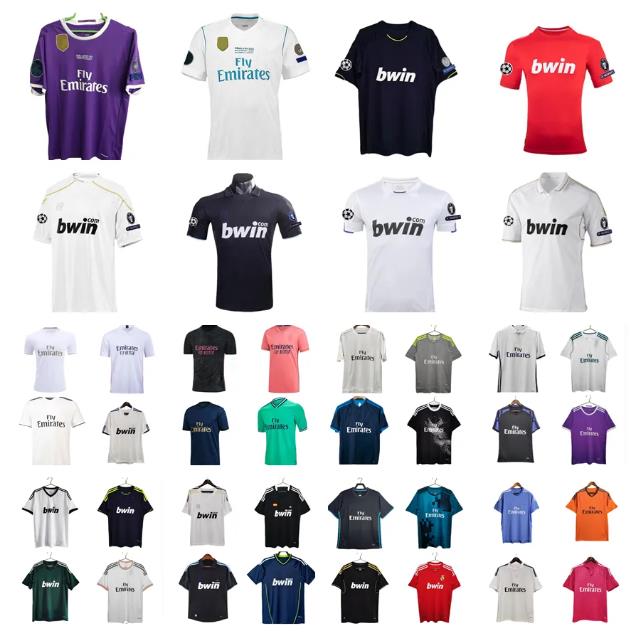 2014 2015 2016 2017 2018 Real RONALDO MadridS Retro Soccer Jerseys 09 10 11 12 13 14 15 BALE Modric BENZEMA SERGIO RAMOS KROOS HAZARD ASENSIO BALE MARCELO Football Shirt