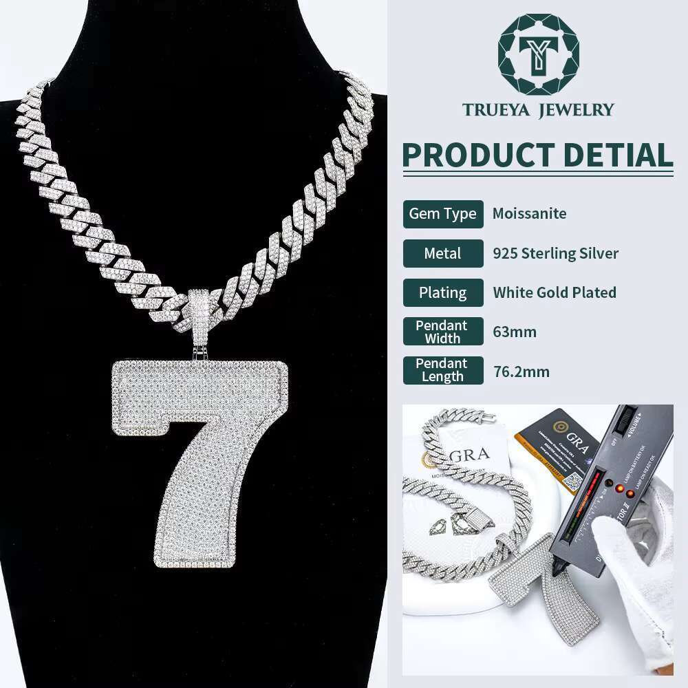 Sier jewelry hip-hop pendant made of frozen silica