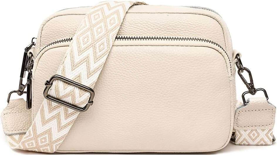 Crossbody Women Leather Handbags Shoulder Bags with Adjustable Wide Strap Camera Cross Body Bag for Ladies Girls Travel Shopping Work Daily Use