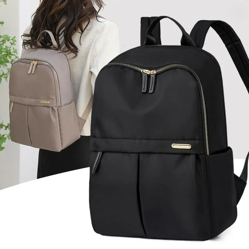 Free Shipping Backpack Leisure Commuter Multi-function Women's 14-inch Computer 2024 All-match Simple Large Capacity Travel Designer Bag Luxury B